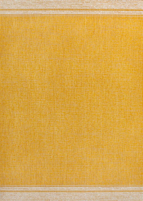 Jonathan Y Alda Modern Minimalist Mingled Solid Indoor/outdoor Area Rug In Yellow/cream