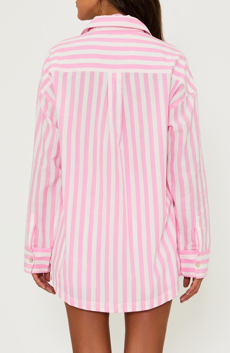 Beach Riot Cassidy Stripe Button-Up Cover-Up Shirt, Alternate, color,