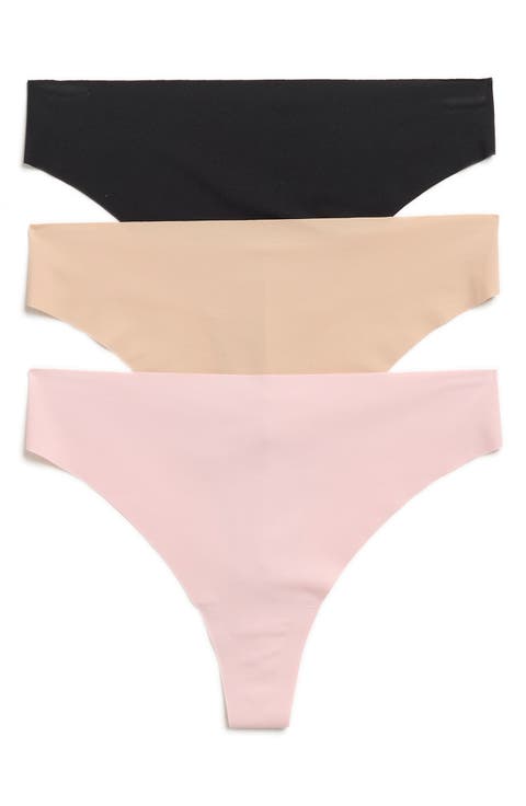 Invisible Edge Assorted 3-Pack Thongs