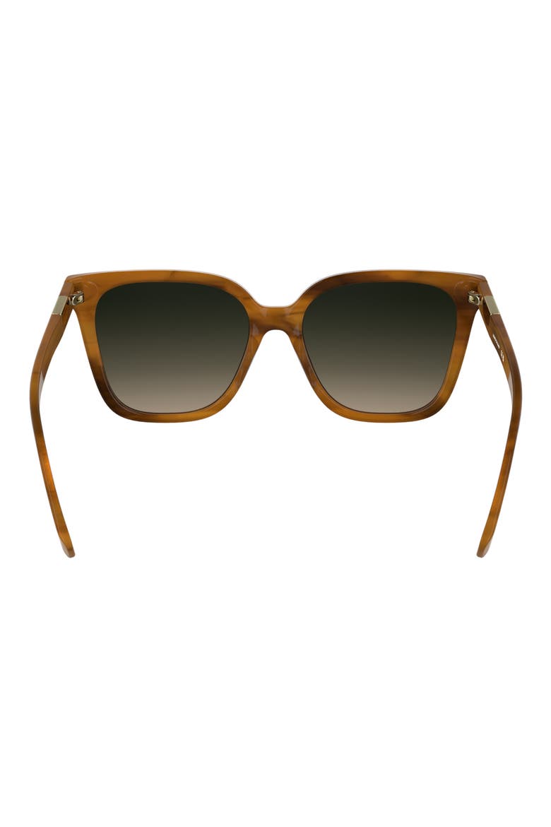 Le Pliage 55mm Gradient Butterfly Sunglasses, Alternate, color, STRIPED BROWN