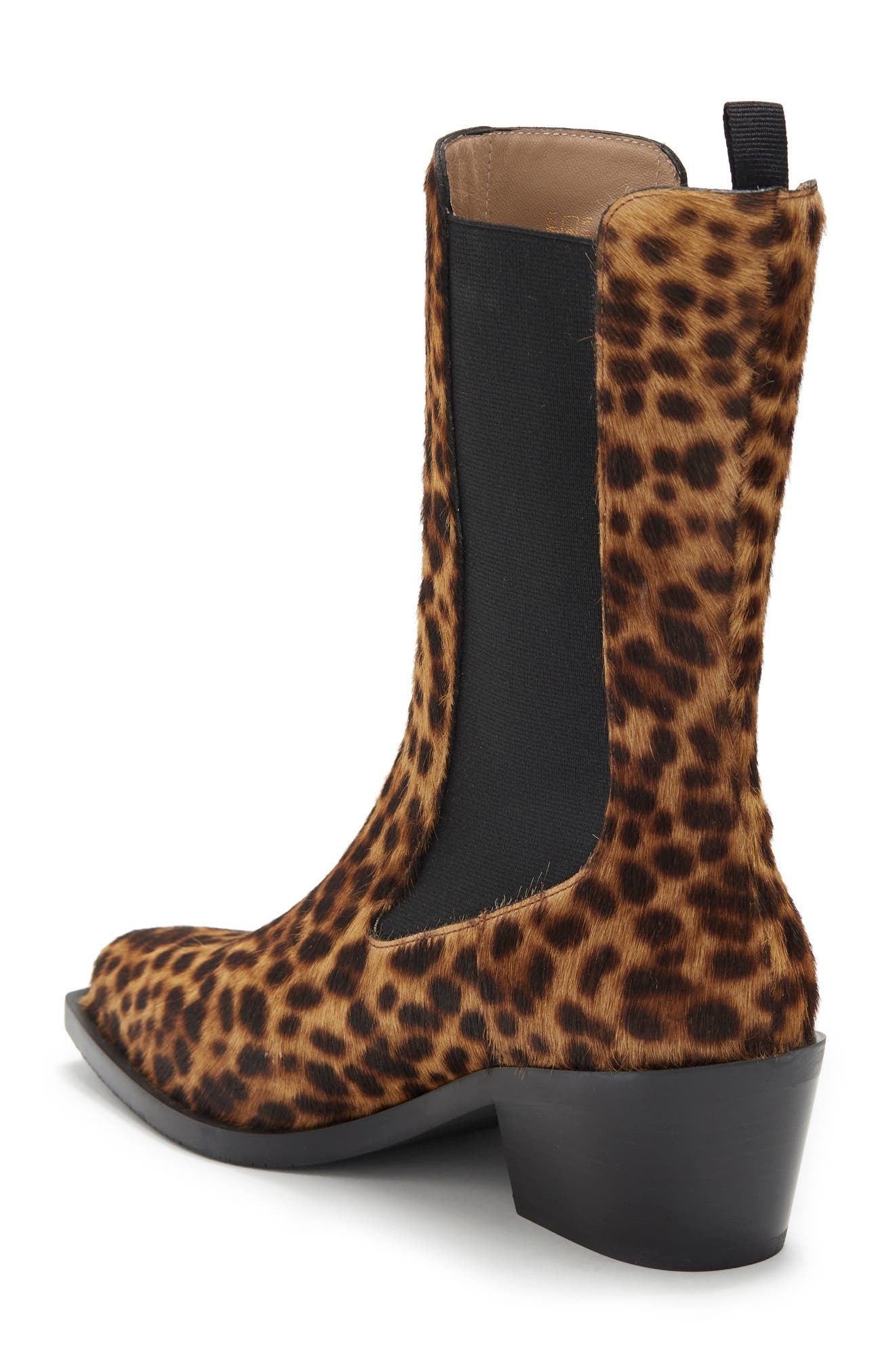 Stuart Weitzman Miley Leopard Print Genuine Calf Hair Boot, Alternate, color, 