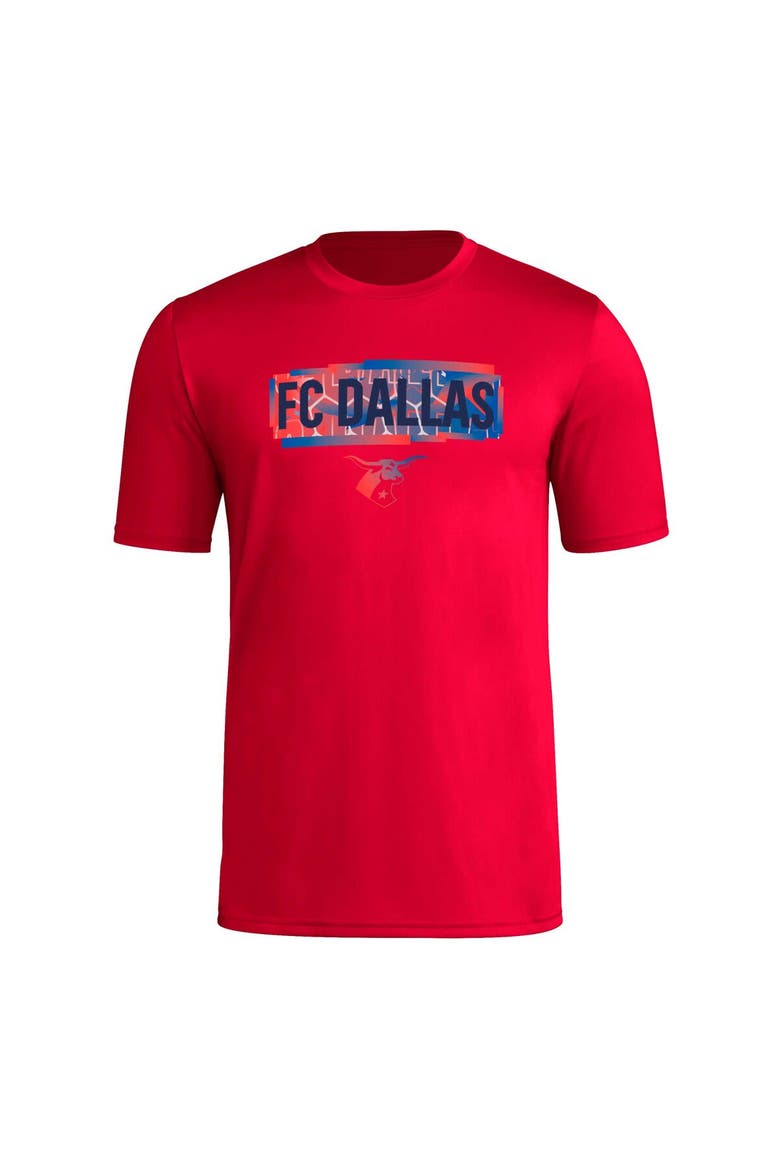 Men's adidas Red FC Dallas Local Pop AEROREADY T-Shirt, Alternate, color, Red