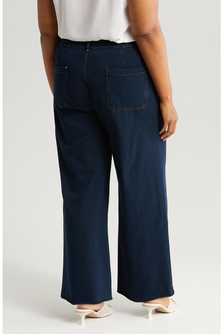 'Lyssentials Erin High Waist Wide Leg Pants, Alternate, color, MIDWASH