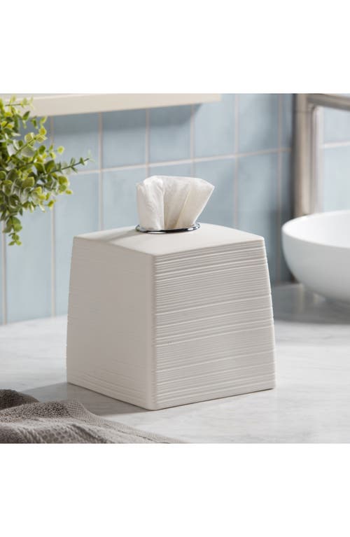 Roselli Trading Company Dubai Ceramic Tissue Cover In White