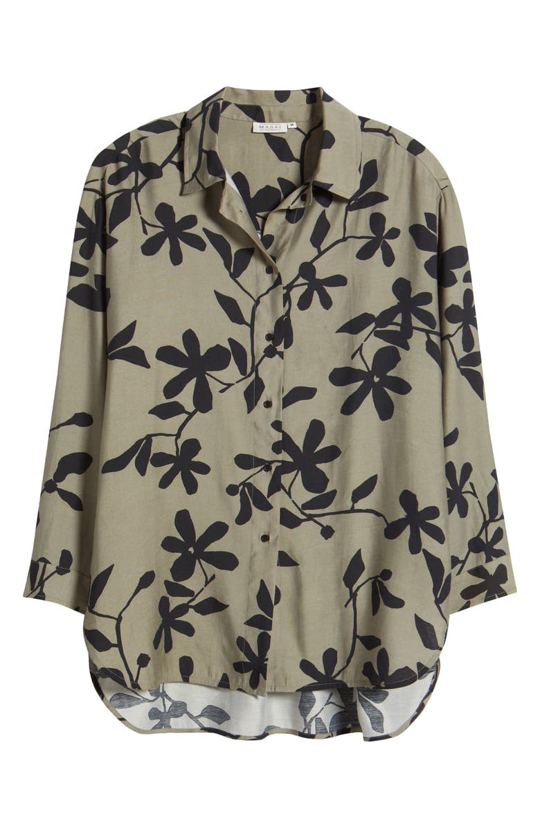 Masai Copenhagen Idette Relaxed Fit Button-Up Shirt, Alternate, color, 