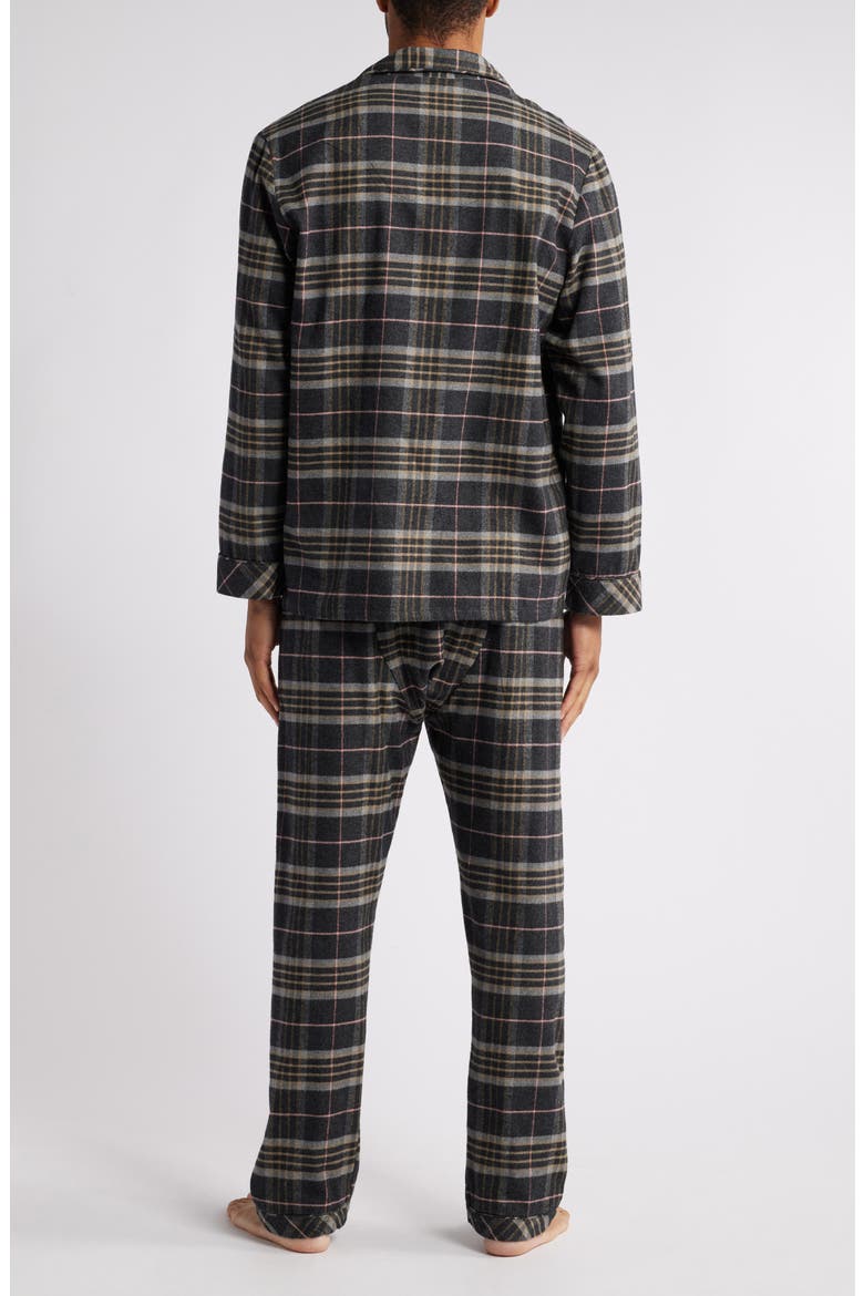 Country Cotton Flannel Pajamas, Alternate, color, CHARCOAL