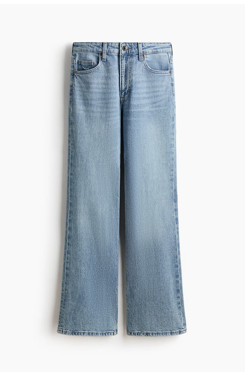 H&M Bootcut High Waist Jeans, Alternate, color, Light Denim Blue