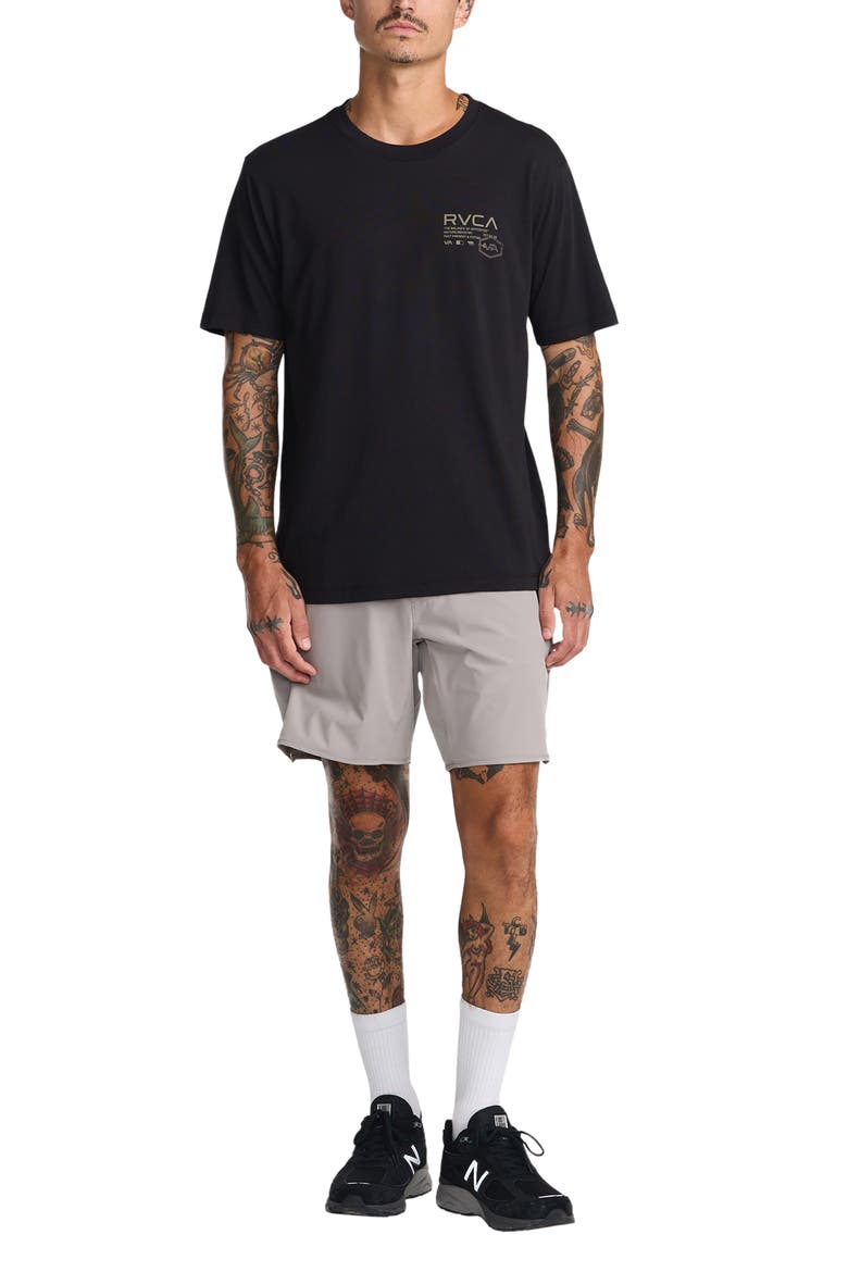 Hex Over Performance Graphic T-Shirt, Alternate, color, BLACK