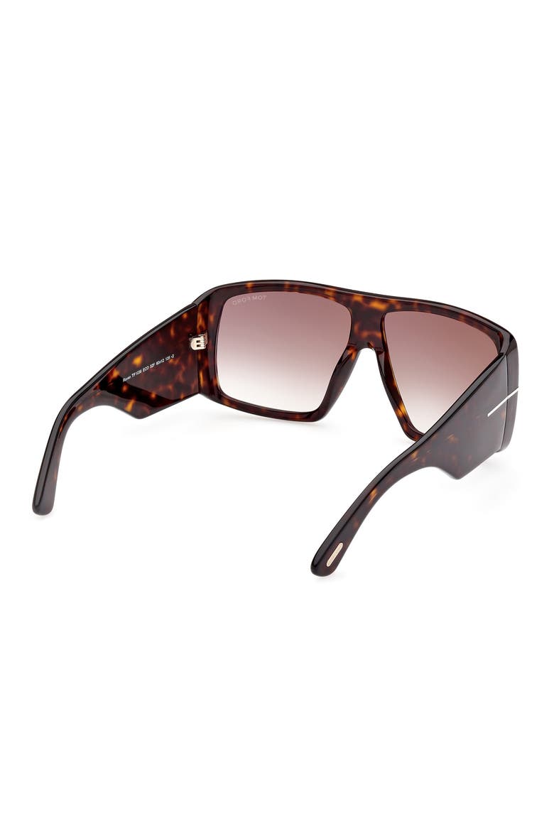 60mm Gradient Square Sunglasses, Alternate, color, DARK HAVANA / GRADIENT BROWN