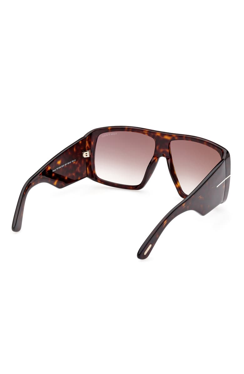 TOM FORD Raven 60mm Square Sunglasses, Alternate, color, 