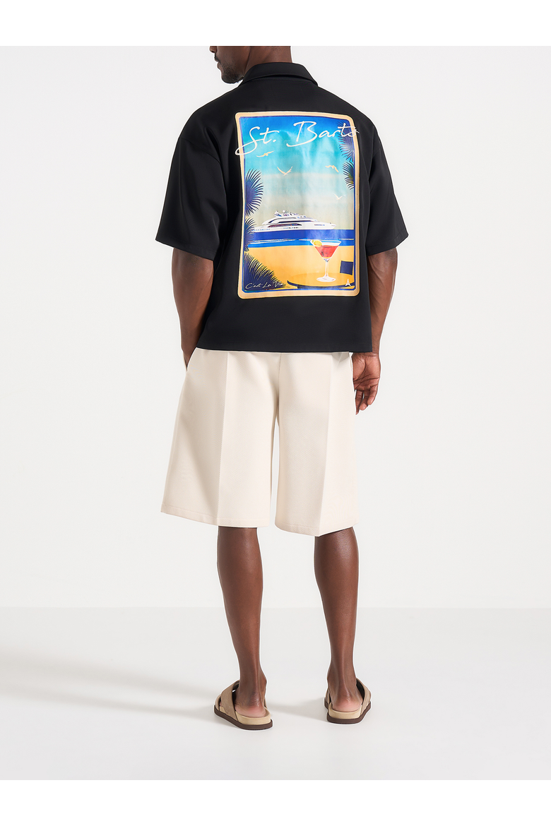 St. Barts Relaxed Fit Shirt, Main, color, Black