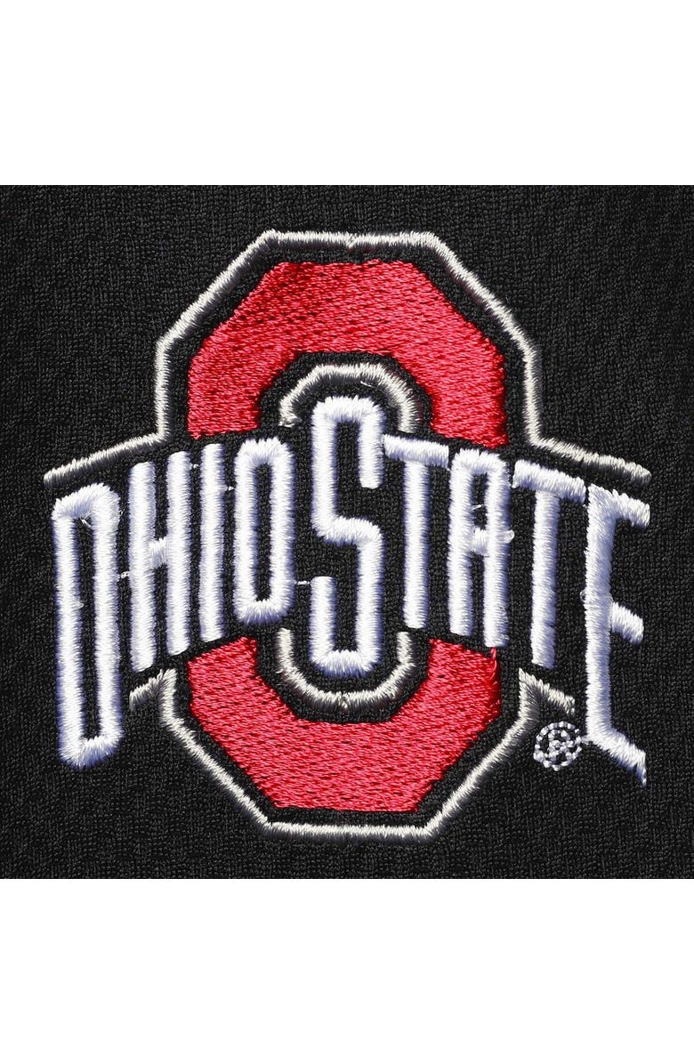 PROFILE Men's Black Ohio State Buckeyes Big & Tall Textured Raglan Quarter-Zip Jacket, Alternate, color, 