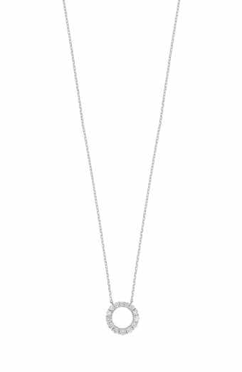 Diamond Circle Pendant Necklace - 0.30ct.