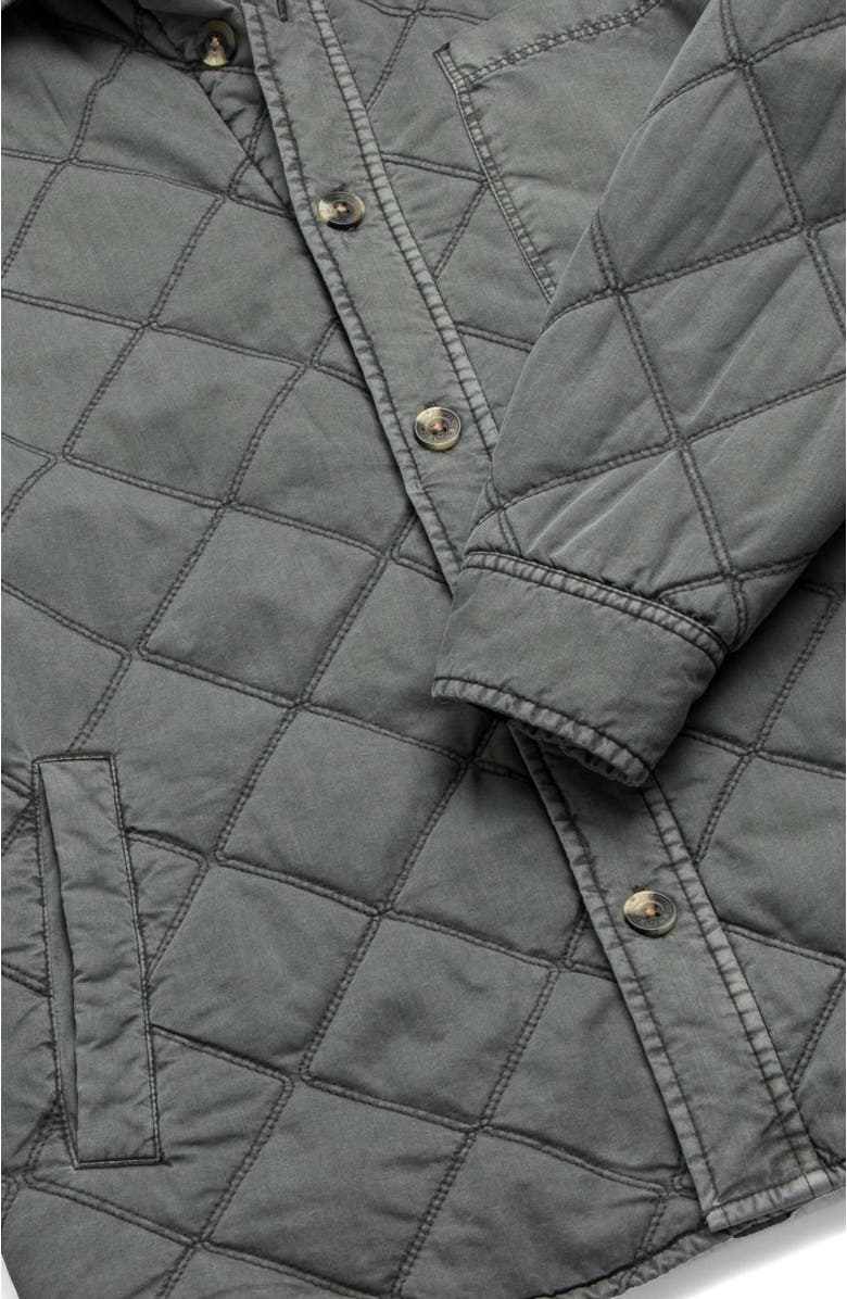 Surfside Supply Co. Lennon Quilted Shirt Jacket, Alternate, color, Iron Gate Grey
