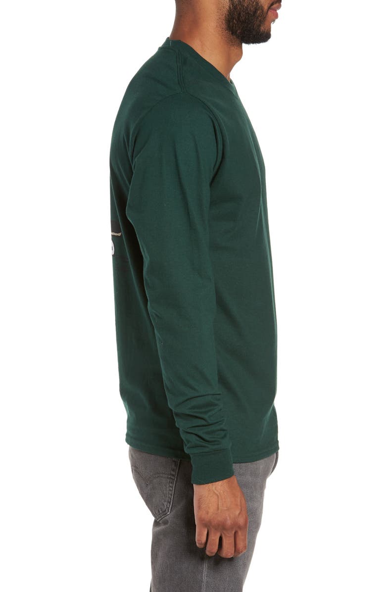 Hanes Peanuts Snoopy Skate Long Sleeve T-Shirt, Alternate, color, 