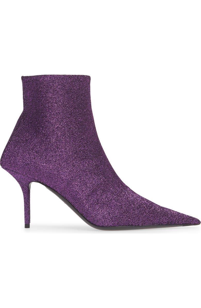 Balenciaga Knife Metallic Pointed Toe Bootie, Alternate, color,