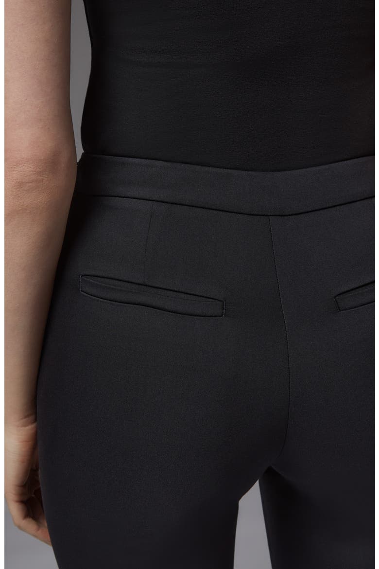 Evan Crop Crepe Pants, Alternate, color, BLACK