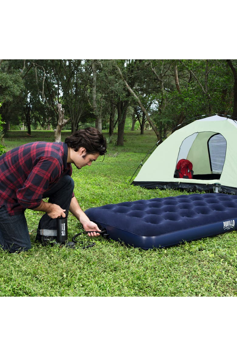 Flocked Air Mattress Twin, Alternate, color, Multicolored