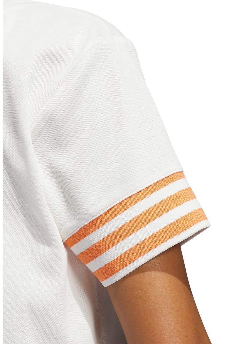 Originals 3-Stripes Polo, Alternate, color, CHALK WHITE/ DUSKY ORANGE