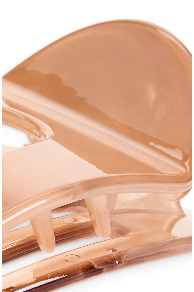 Aire Flat Claw Clip, Alternate, color, BROWN