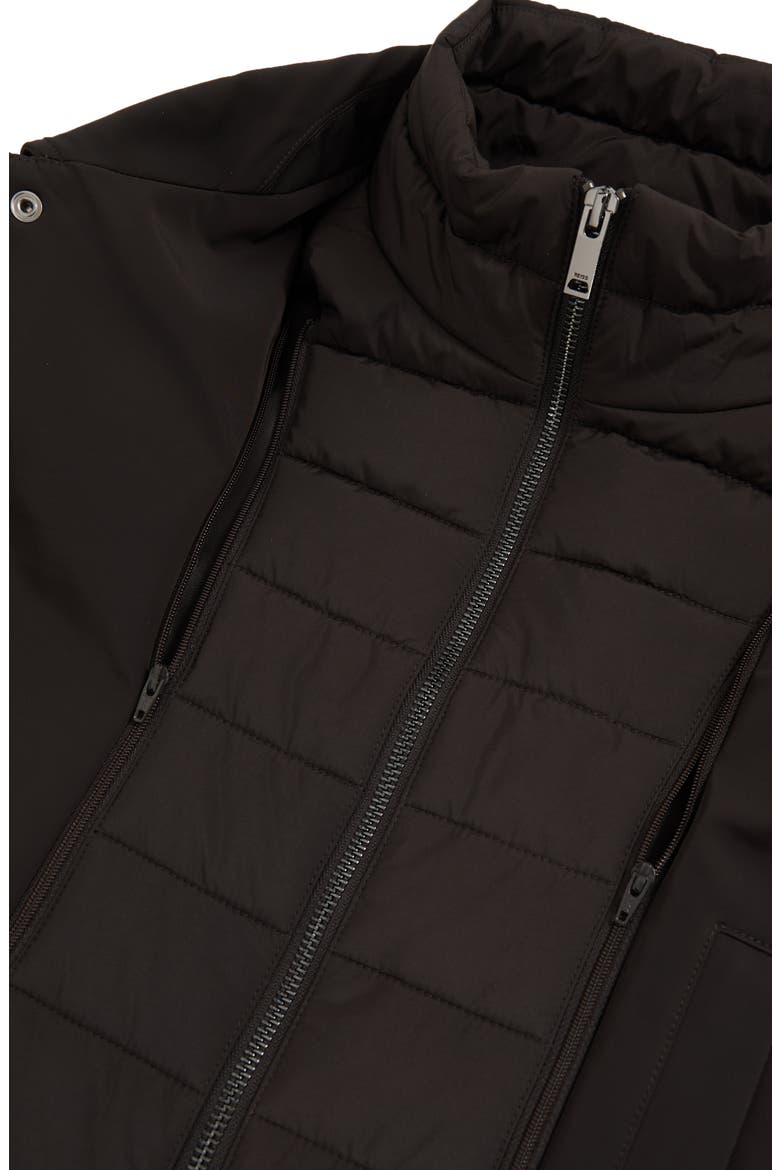 Logan Water Resistant Overcoat with Removable Funnel Neck Insert, Alternate, color, BROWN