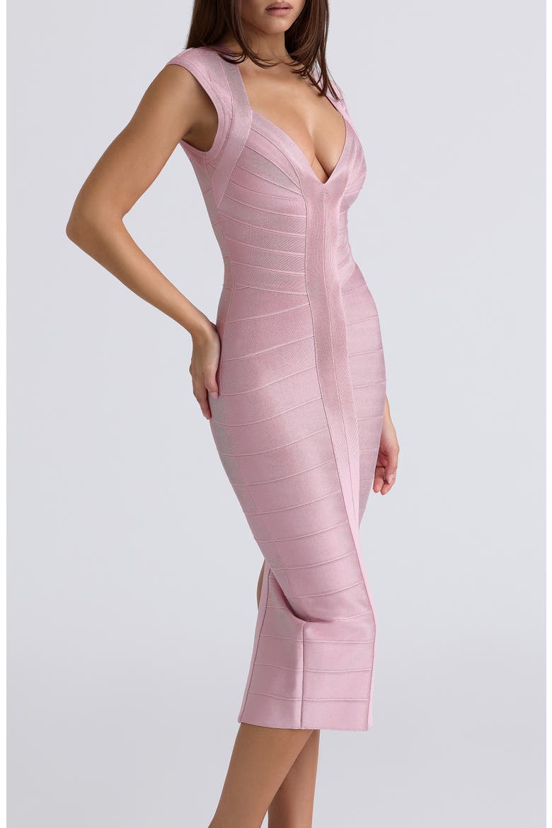 The Icon Bandage Midi Dress, Alternate, color, PINK