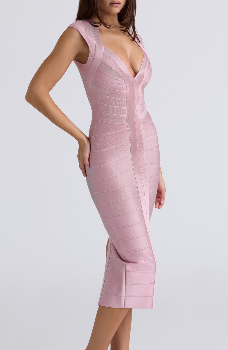HOUSE OF CB The Icon Bandage Midi Dress, Alternate, color, Pink