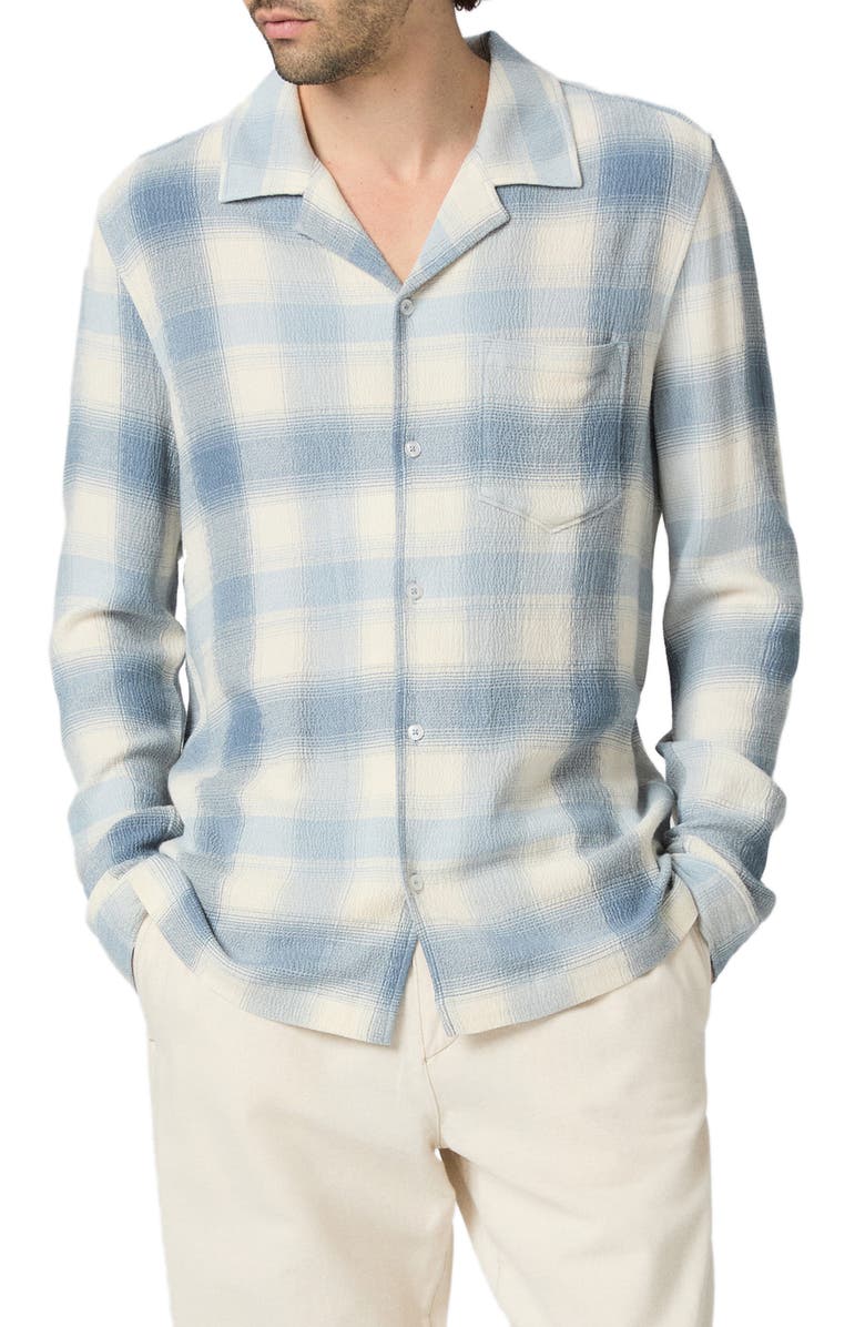PAIGE Kransey Plaid Shirt, Main, color, Shadow Plaid