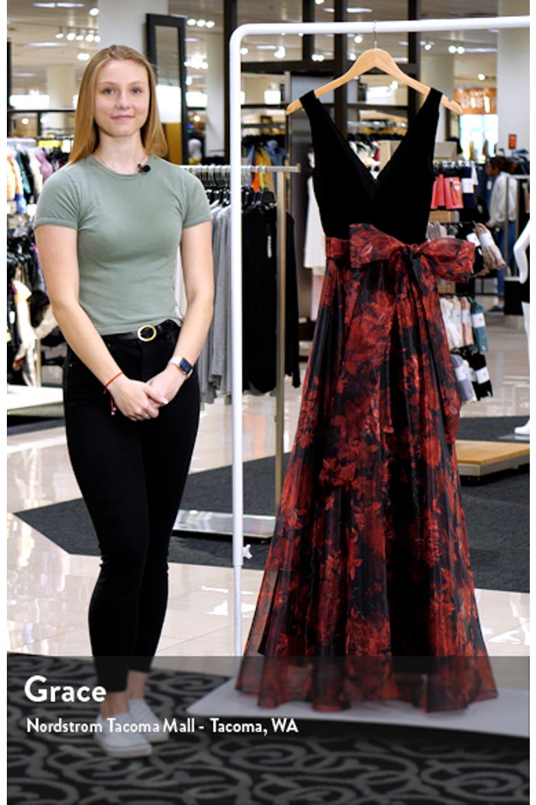 Mixed Media Sleeveless Gown video