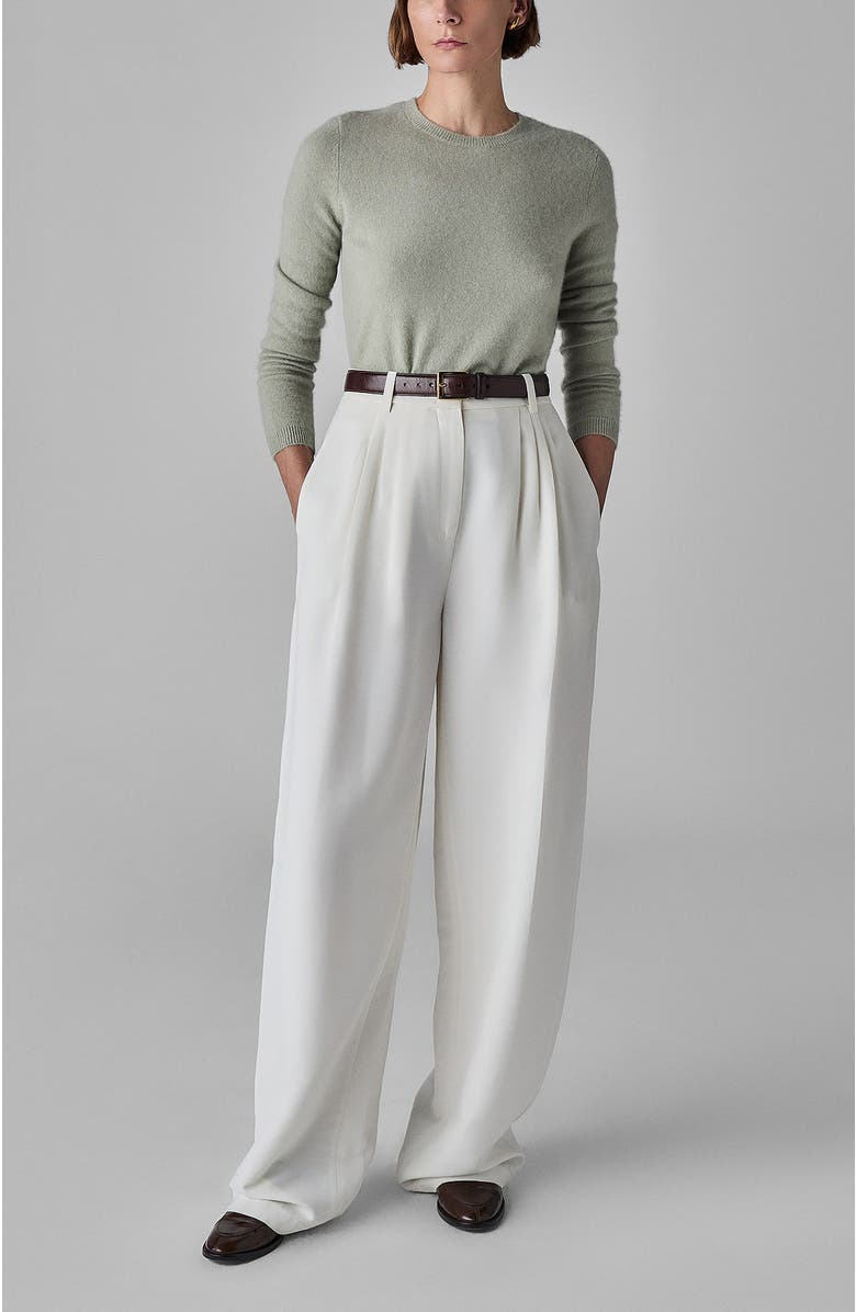 CO Long Sleeve Crew in Silk Cashmere, Alternate, color,