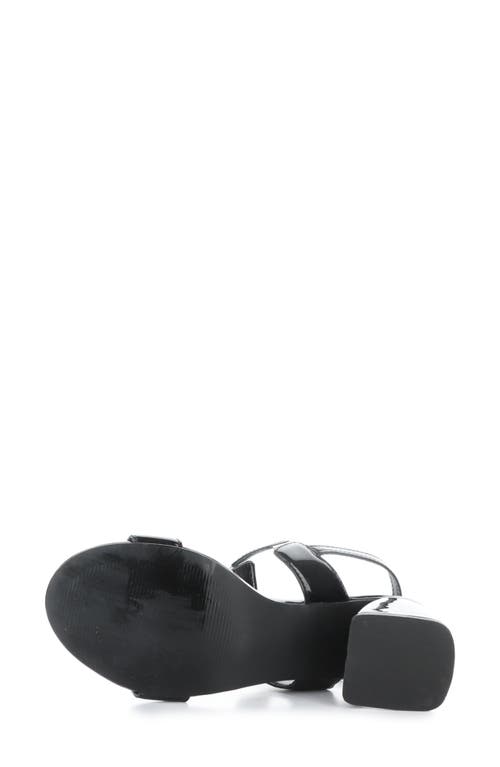 Bos. & Co. Glow Slingback Sandal In Black Patent/black Patent