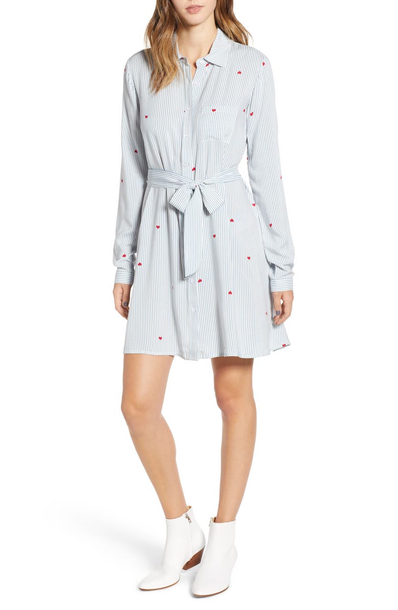 Love, Fire Hattie Heart Shirtdress, Main, color,