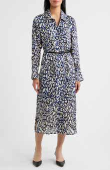 Sam Edelman Print Long Sleeve Shirtdress
