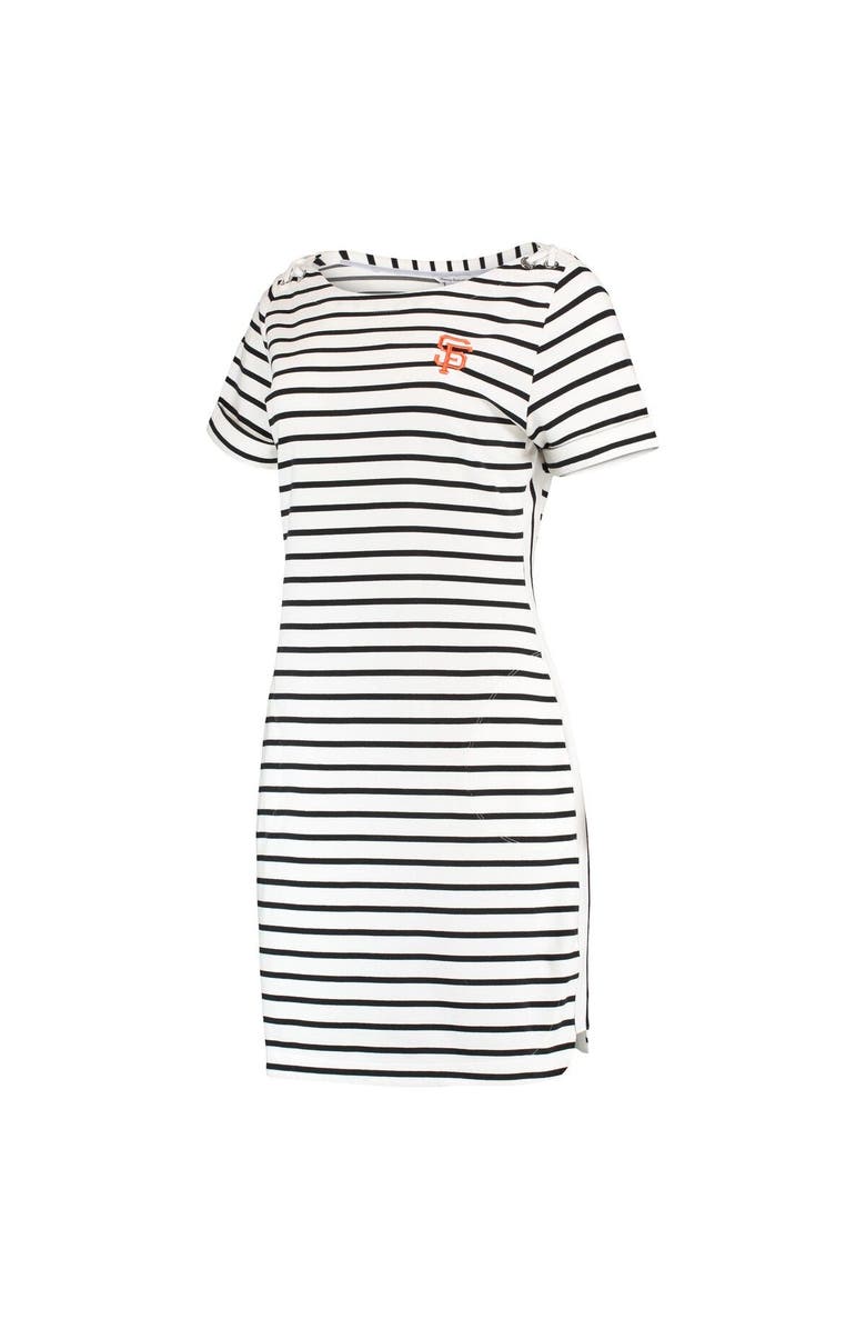 Tommy Bahama Women's Tommy Bahama White San Francisco Giants Jovanna Striped Tri-Blend Dress, Alternate, color, 