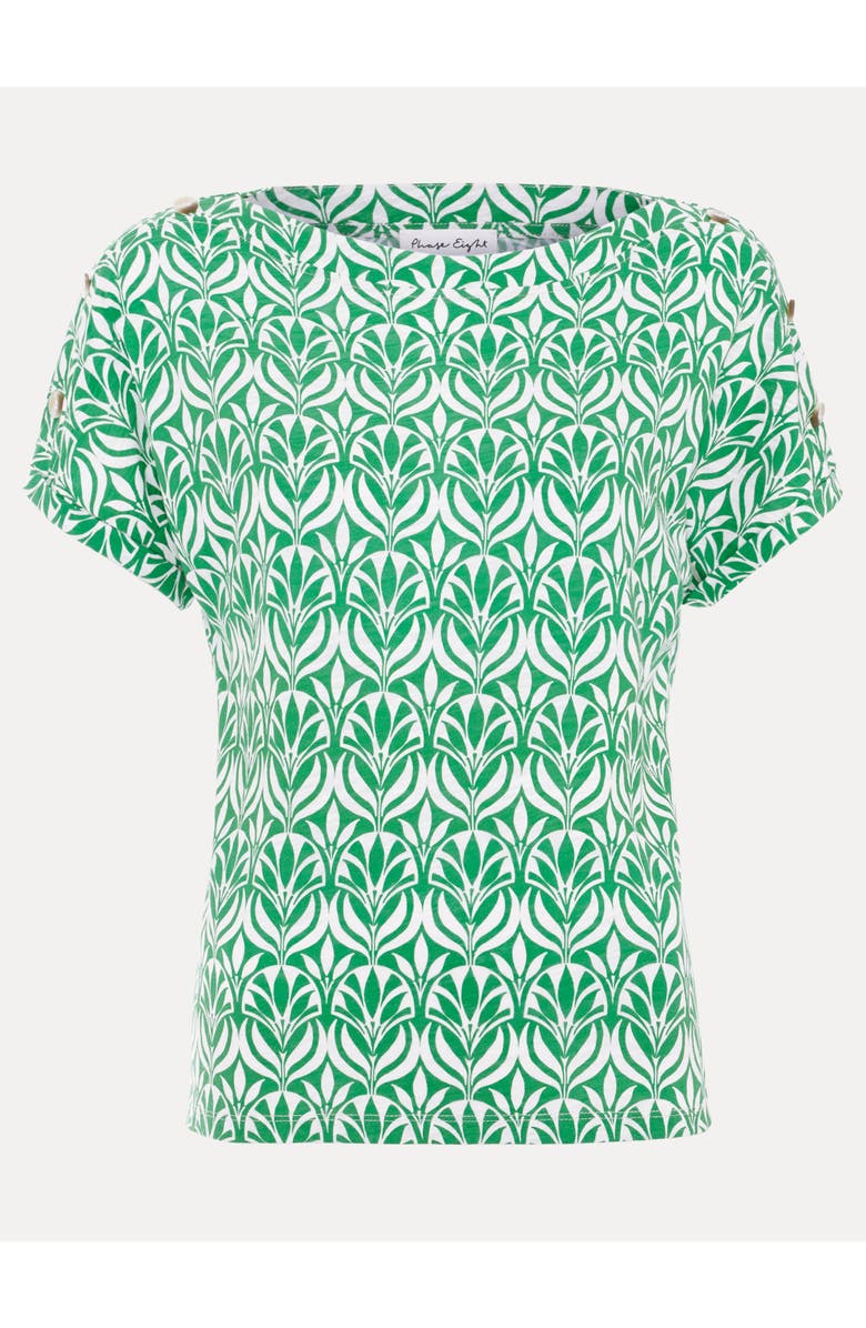 Phase Eight Suzie Short Sleeve Boat Neck Top, Alternate, color, Green