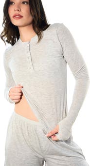 Vitality Float Rib Henley Top