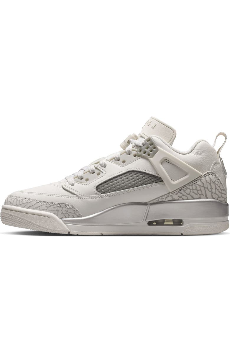 Jordan Spizike Low Sneaker, Alternate, color, 101 Swan/M Silv