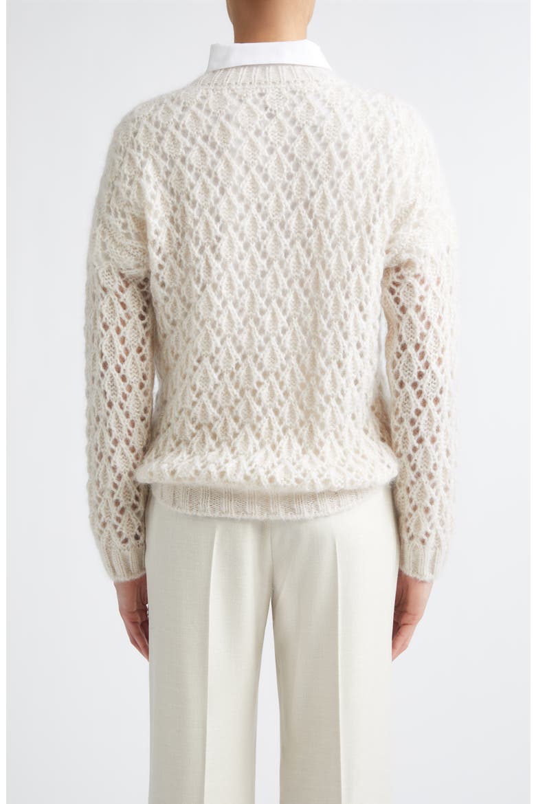 Open Stitch Mohair & Silk Sweater, Alternate, color, 00 IVORY