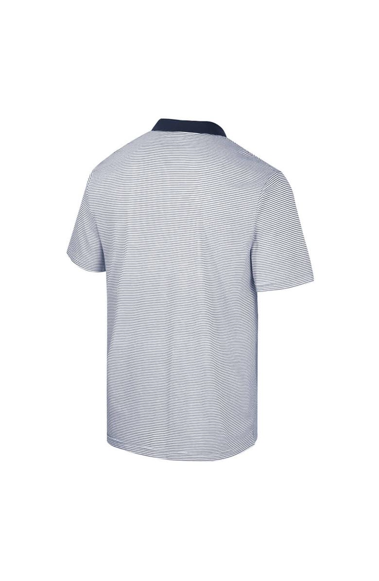 COLOSSEUM Men's Colosseum Navy Ole Miss Rebels Tuck Striped Polo Shirt, Alternate, color,