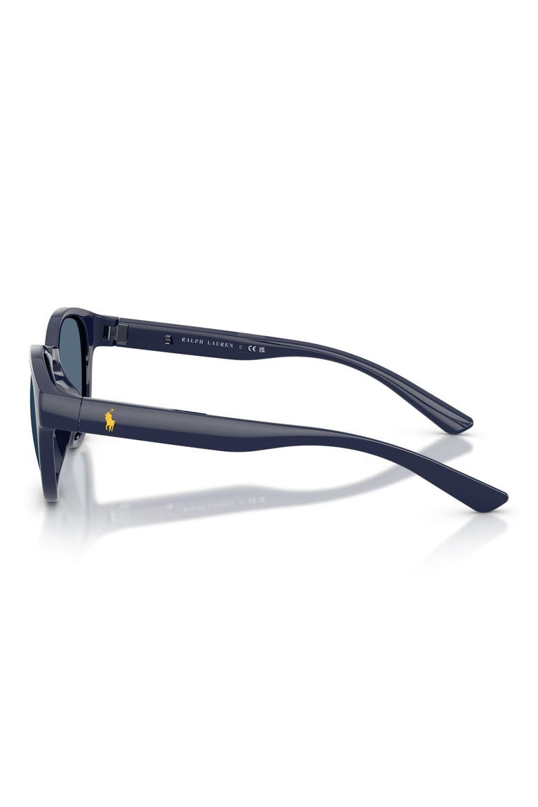 51mm Phantos Sunglasses, Alternate, color, SHINY NAVY BLUE / DARK BLUE