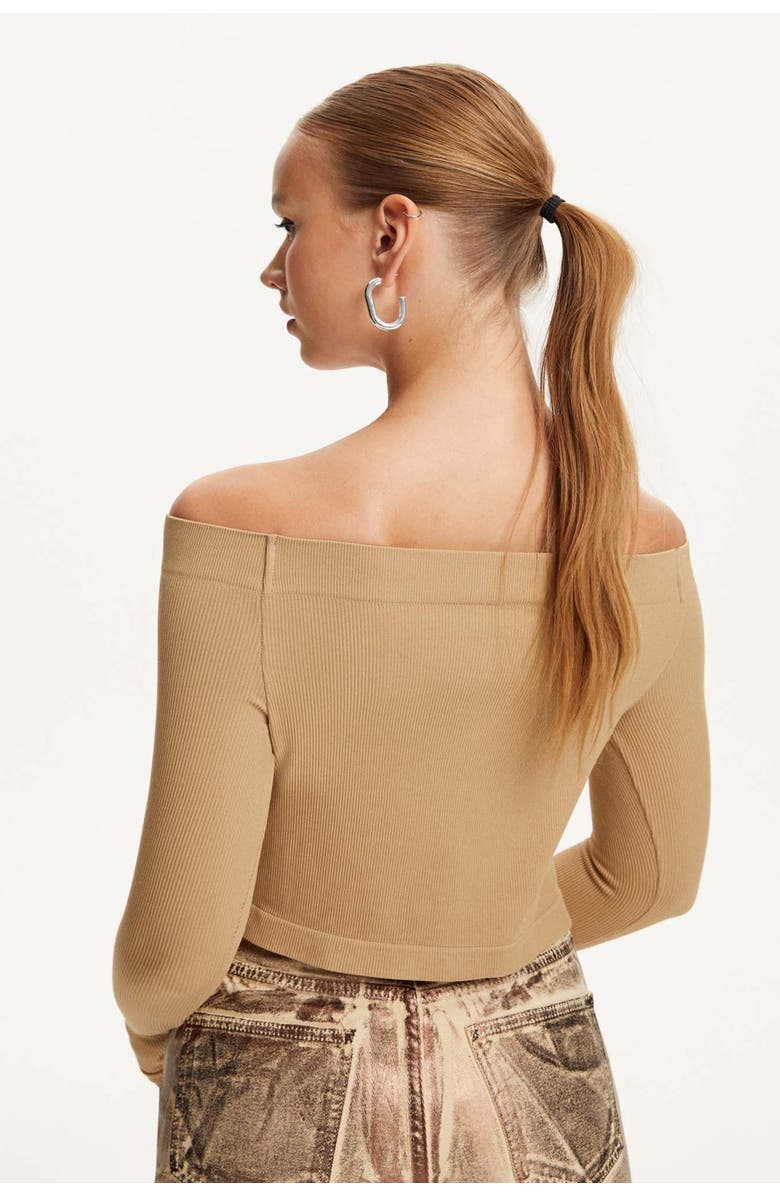 Nocturne Long Sleeve Crop Top, Alternate, color, 