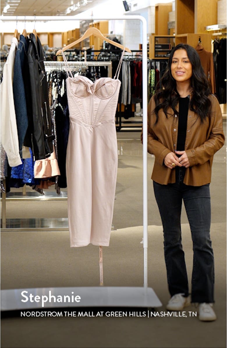 Myrna Corset Satin Slipdress, sales video thumbnail