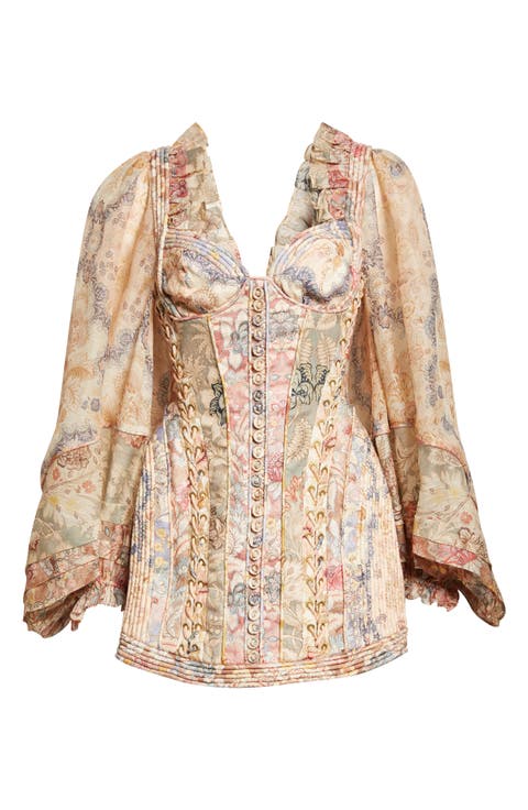 Rebellion Corded Long Sleeve Minidress