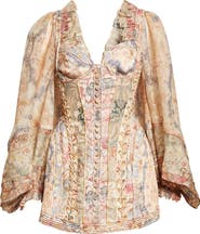 Zimmermann Rebellion Corded Long Sleeve Minidress