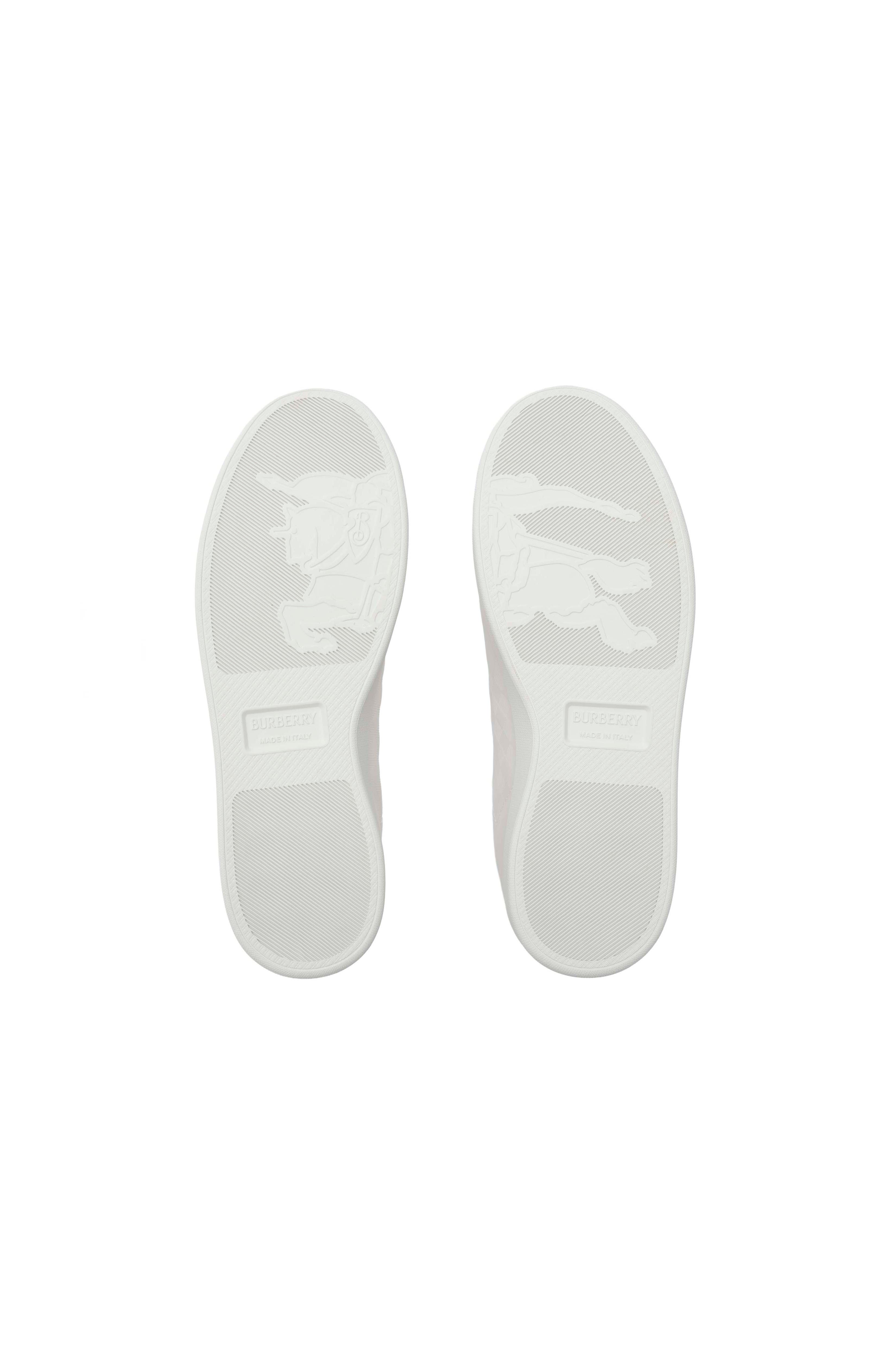 Embossed Check Leather Set Sneakers, Alternate, color, Porcelain white