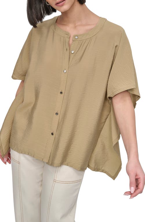 Dkny Textured Voile Button-up Shirt