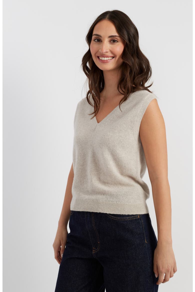 Cloud Cashmere Knit Tank Top, Main, color, Taupe