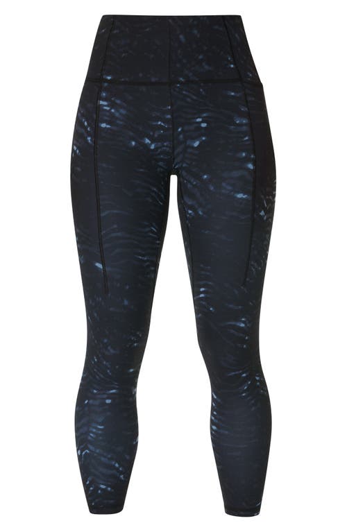 Sweaty Betty Super Soft 7/8 Yoga Leggings In Blue Tundra Tiger Print