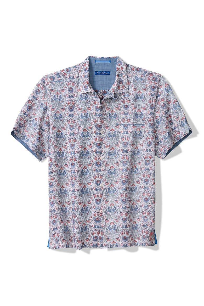 Santa Rosa Short Sleeve Button-Up Shirt, Main, color, LAKE