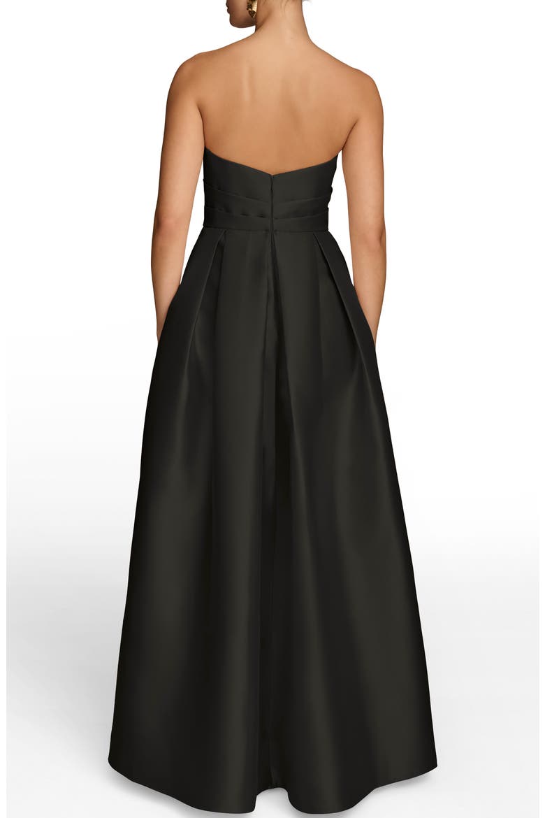 Strapless Gown, Alternate, color, BLACK